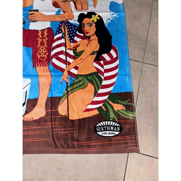 Kid Rock Concert Beach Towel Flyin High Island Jam Tour NEW NWT 36 x 60 Detroit - Picture 5 of 6